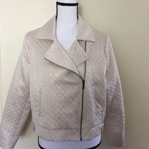 Shimmer gold moto jacket
